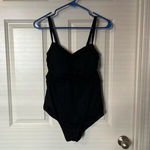 Lands end black bathing suit